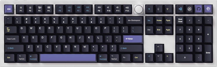 Keychron Cyber Developer 133 Key Cherry Profile Dye Sub PBT Keycap Set MKB8HFFK75 |72899|