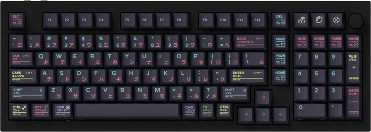 Keychron Neon Night 140 Key Cherry Profile Dye Sub PBT Keycap Set MKD4SFPNGV |72904|