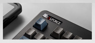 Realforce R3 Grey / Blue TKL Wireless Dye Sub PBT Keyboard keyboard image