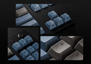 Realforce R3 Grey / Blue TKL Wireless Dye Sub PBT Keyboard keyboard image