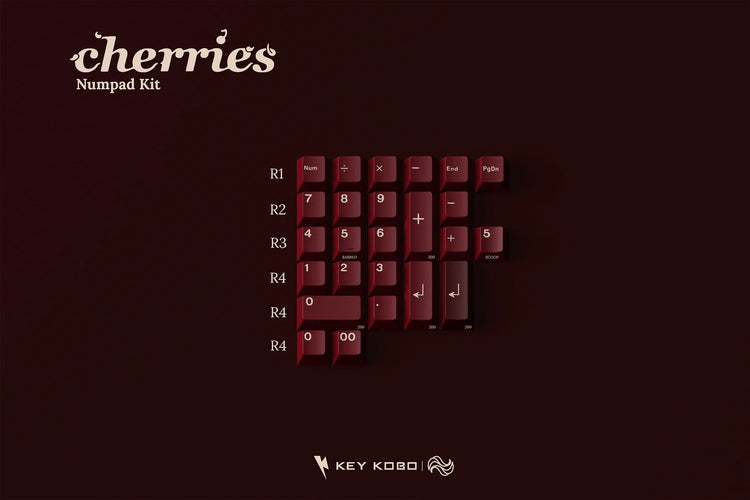 Key Kobo Cherries * Double Shot ABS Keycap Set MK91UBNQ8G |23973|