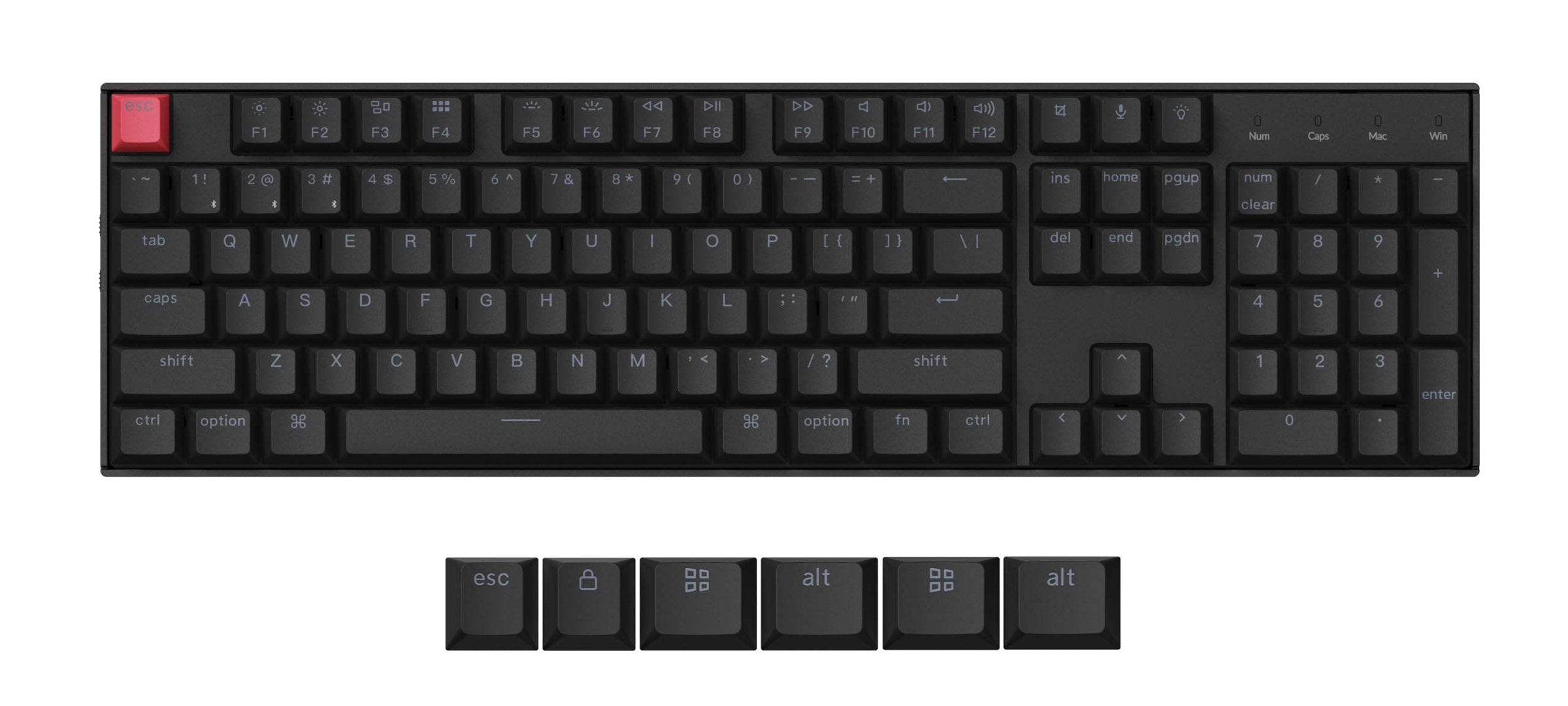 Keychron K10 V2 Hotswap Wireless RGB Keyboard MKCMK0X9DV |0|