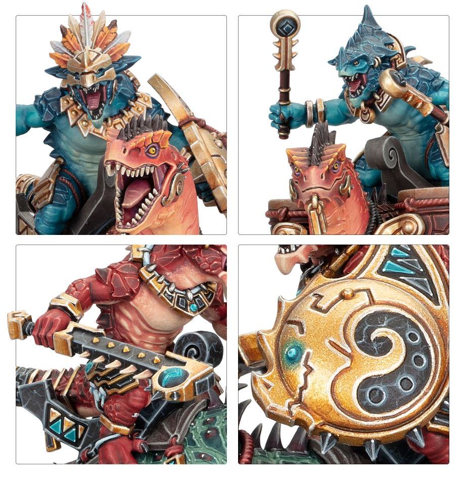 Aggradons Warhammer Age of Sigmar Seraphon Aggradon Lancers