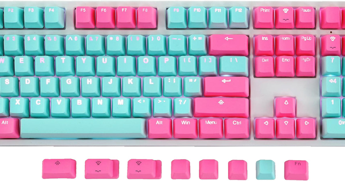 Tai-Hao Miami Lights Backlit 117 Key OEM Profile Double Shot PBT Keyca