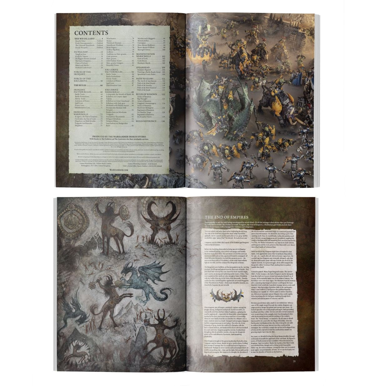 Warhammer Age of Sigmar Destruction Battletome Orruk Warclans MK7SGOHPCO |73662|