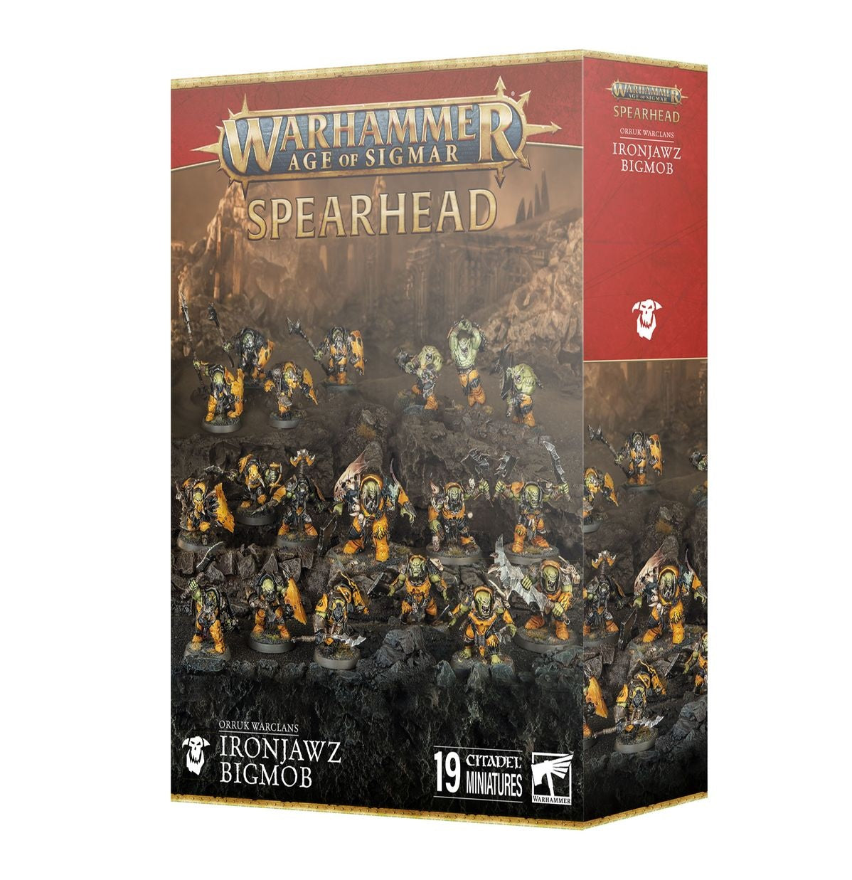 Warhammer Age of Sigmar Spearhead Orruk Warclans Ironjawz Bigmobs MK2D34ADIS |0|