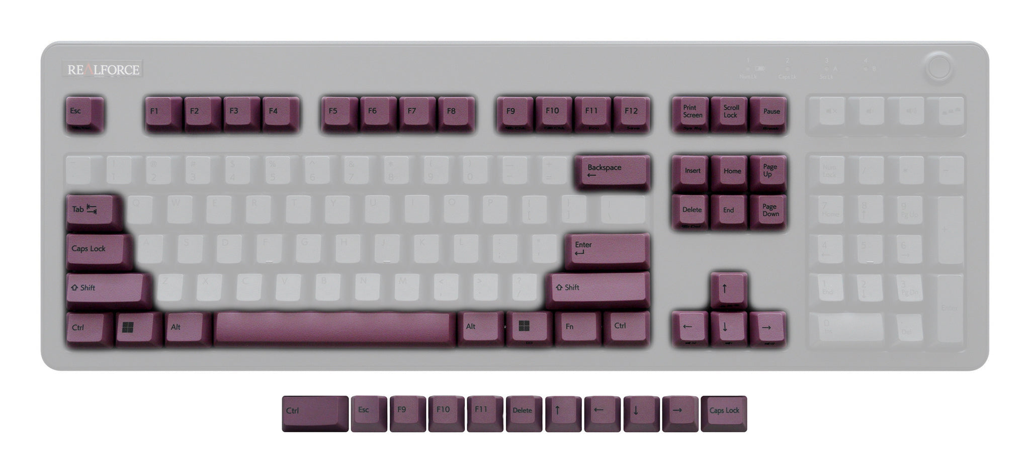 Topre Realforce R3 Keycap Set MKMAATSQ4G |24428|