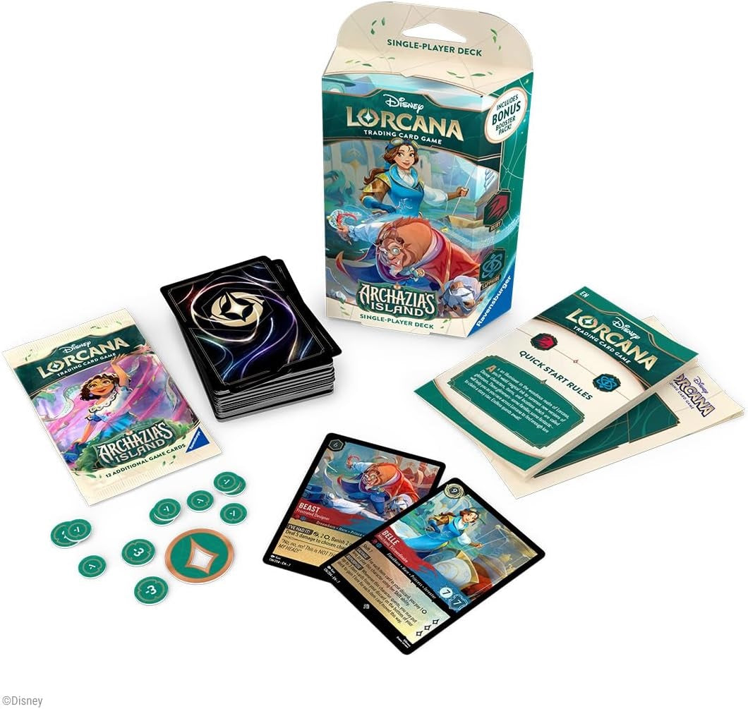 lorcana archazia's island starter decks Disney Lorcana Archazia's Island Starter Deck An Inventive Pair Ruby / Sapphire