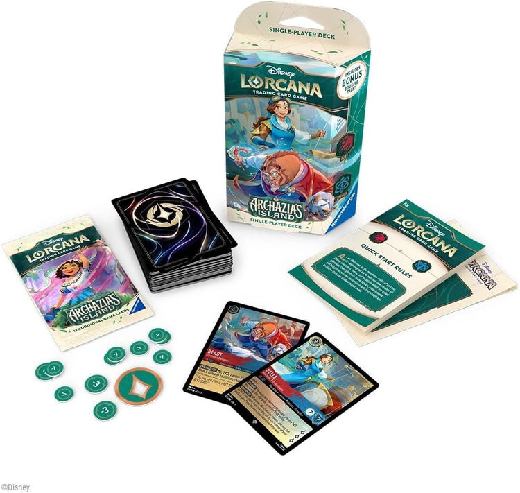 lorcana archazia's island starter deck Disney Lorcana Archazia's Island Starter Deck An Inventive Pair Ruby /