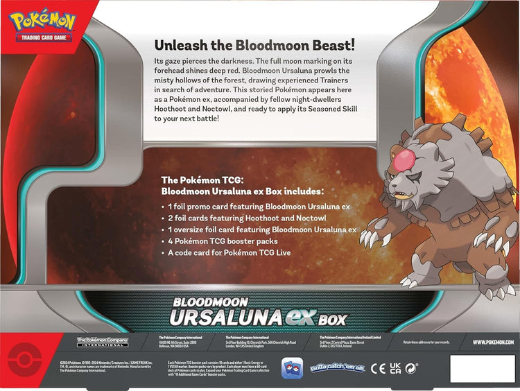 pokemon trading card game: bloodmoon ursaluna ex box Pokemon Bloodmoon Ursaluna ex Box