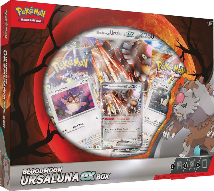 pokemon 20 cards 1 foil worth it Pokemon Bloodmoon Ursaluna ex Box