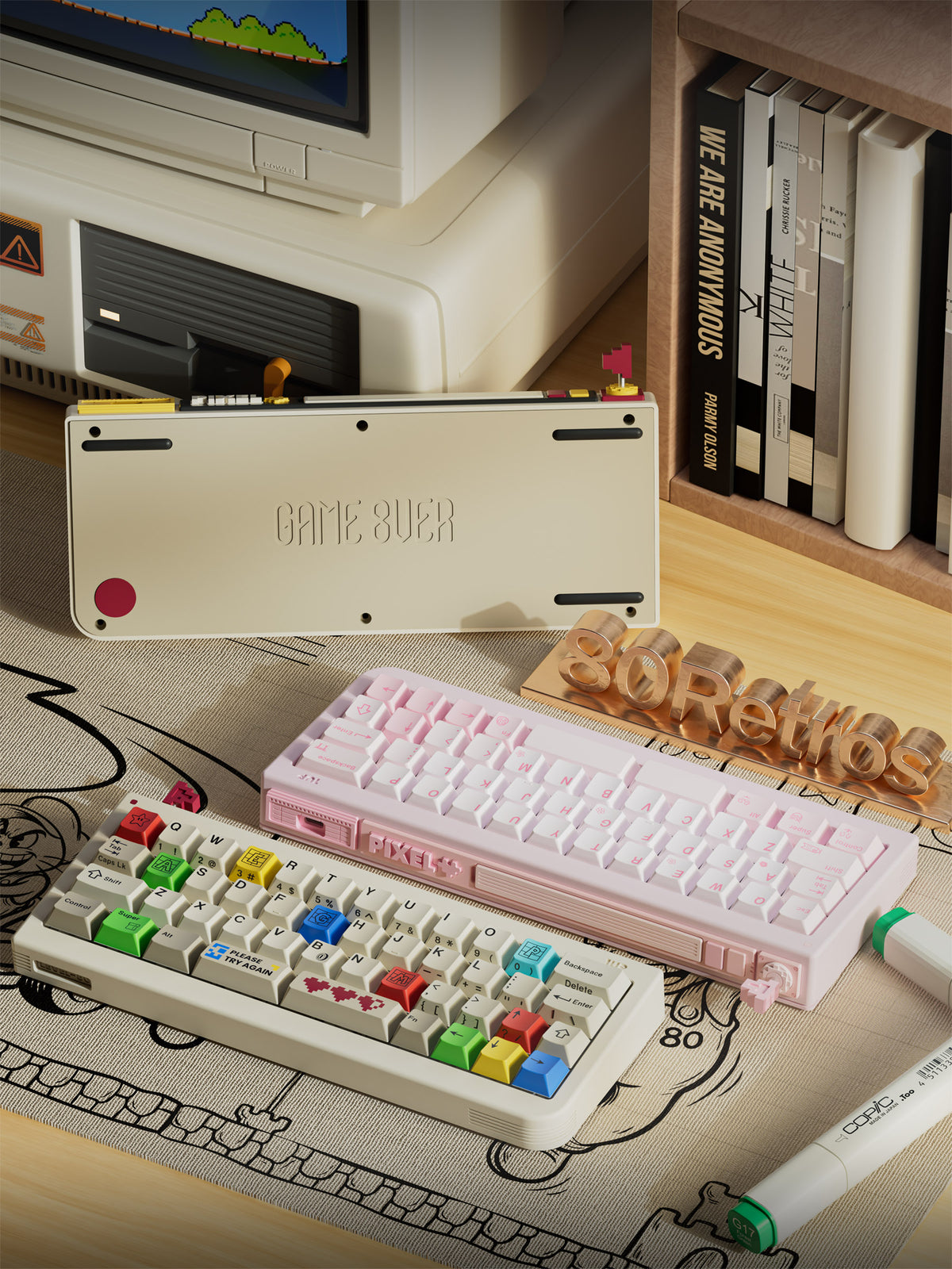 80Retros GB40 40% * Wireless Keyboard MK30PUMZJ2 |80232|