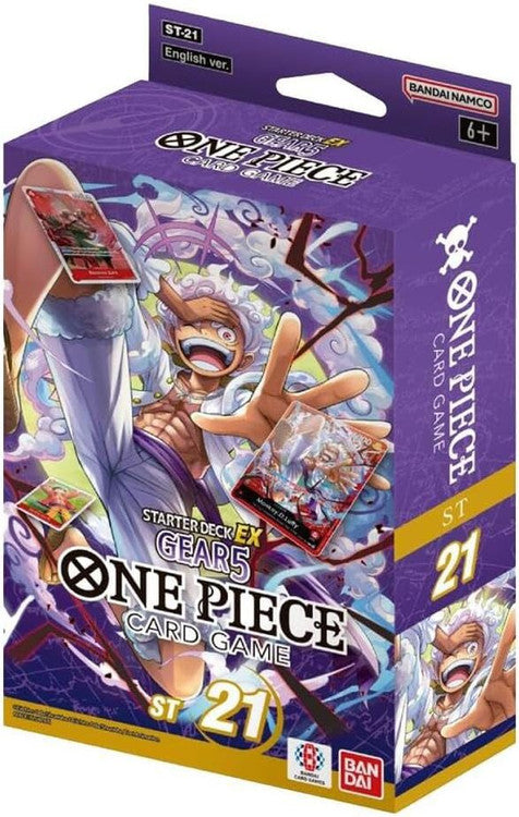 one piece tcg starter deck 5 ST21 Gear Luffy Opening and Deep Dive l The ST21 Starter Deck EX is perfect for both new players and experienced fans who want to experience the full power of Luffys new abilities and master the game with his unique capabilities One Piece TCG - ST-21