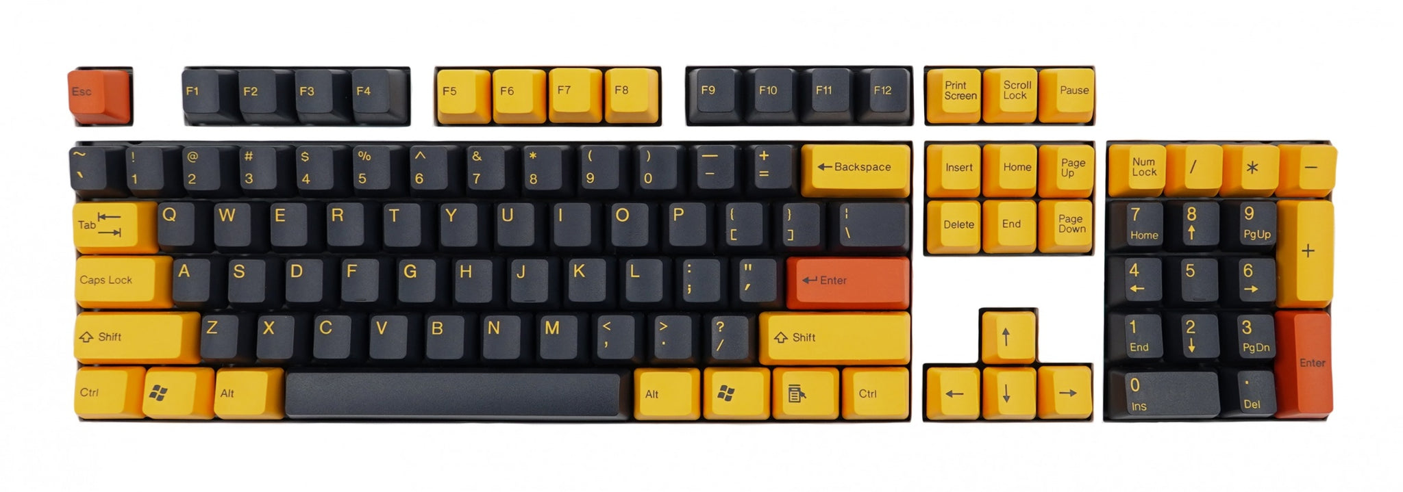 Tai-Hao Yellow Submarine 104 Key OEM Profile Double Shot ABS Keycap Se
