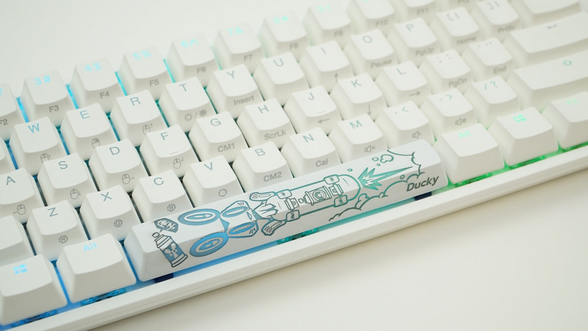 Ducky One 2 Mini Pure White RGB LED 60% Double Shot PBT Mechanical Key