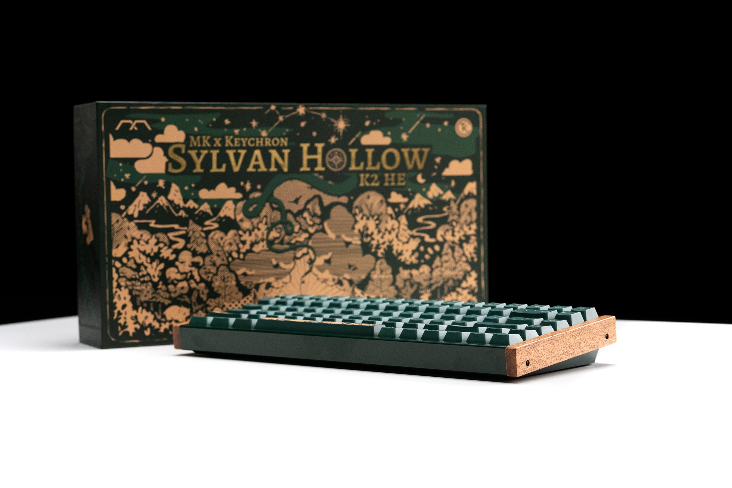 MK x Keychron K2 HE Special Edition Sylvan Hollow 75% Wood Wireless Keyboard MKU5FQCWZZ |77786|