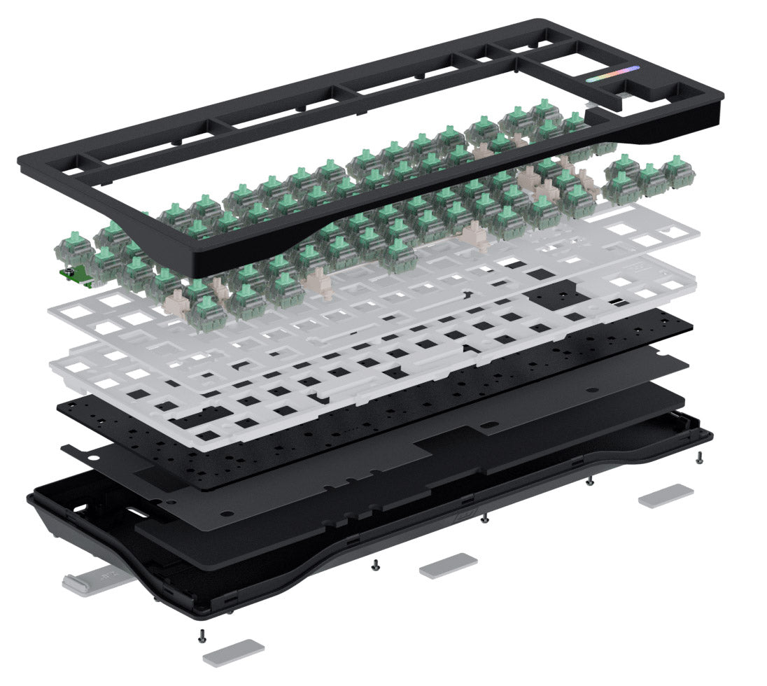 Wooting 80HE Magnetic 75% Hotswap RGB Keyboard MK8LGDSWW7 |75380|