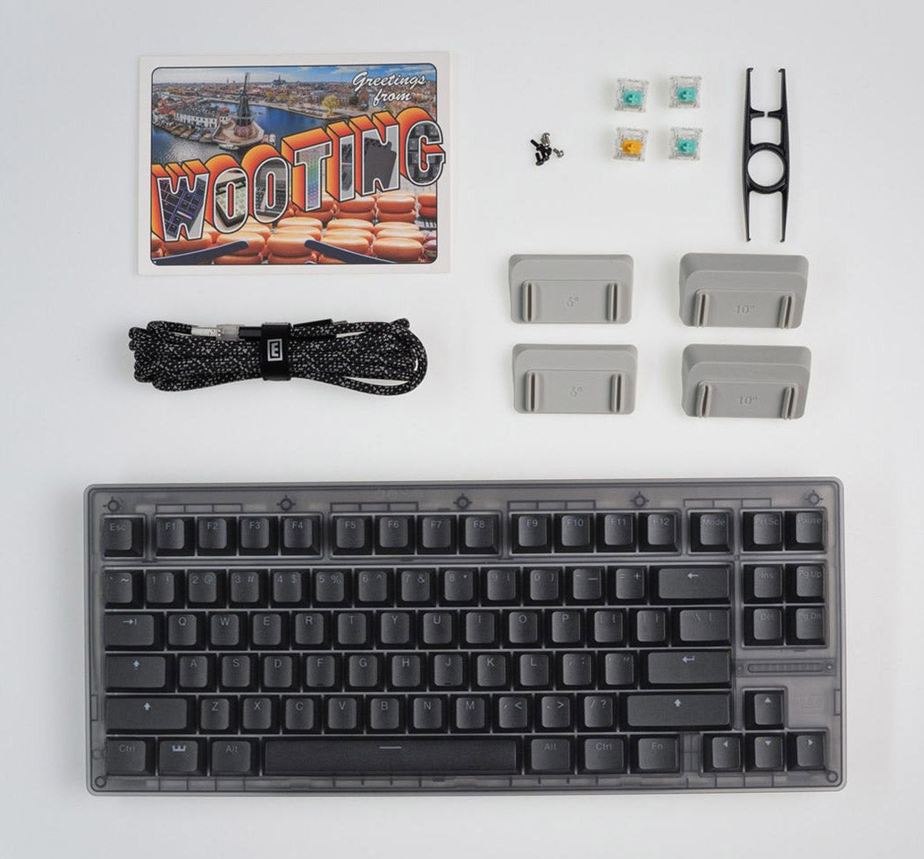 Wooting 80HE Magnetic 75% Hotswap RGB Keyboard MK8LGDSWW7 |75386|