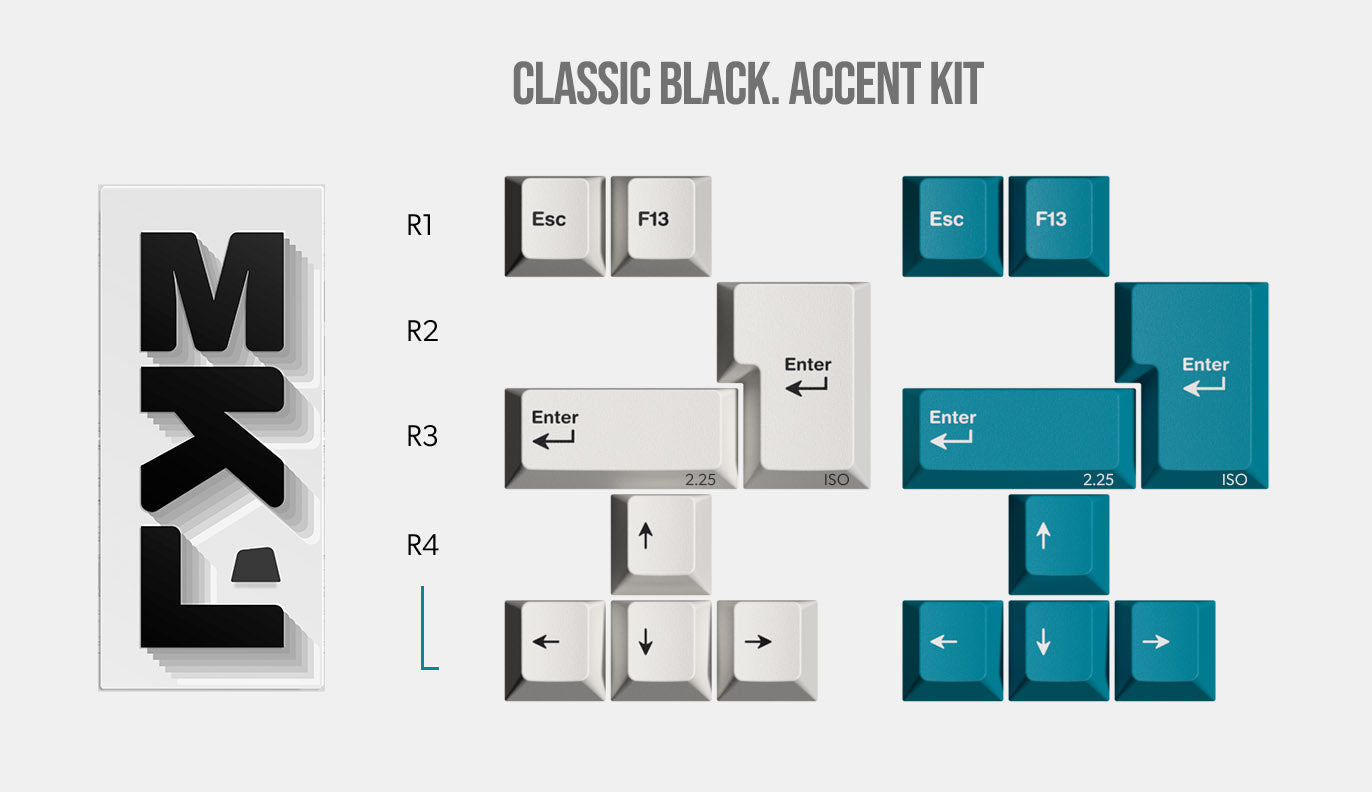 MKL Keycap Set - Classic Black (WoB) MKPYVIVXEB |25292|