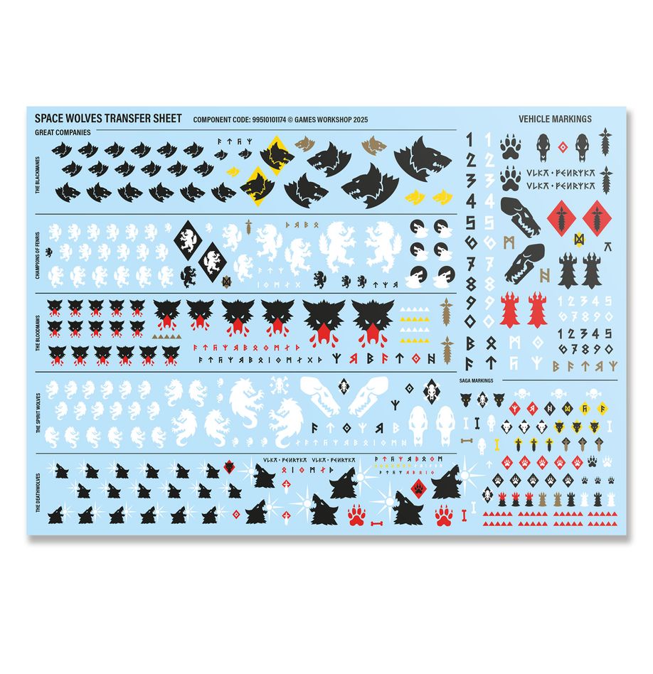 Warhammer 40000 Space Wolves Army Set MKSOMSPQVR |75752|