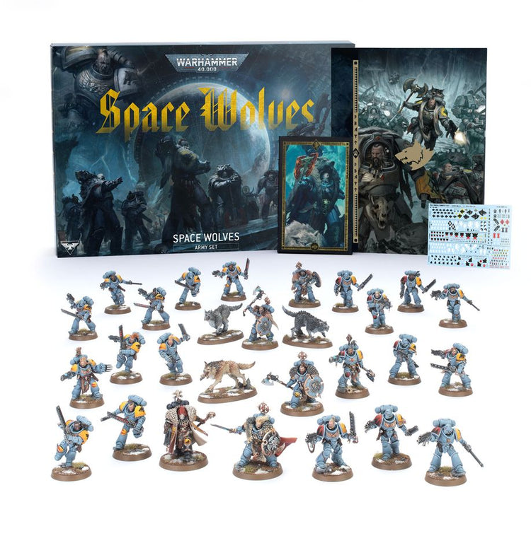 Warhammer 40000 Space Wolves Army Set MKSOMSPQVR |0|
