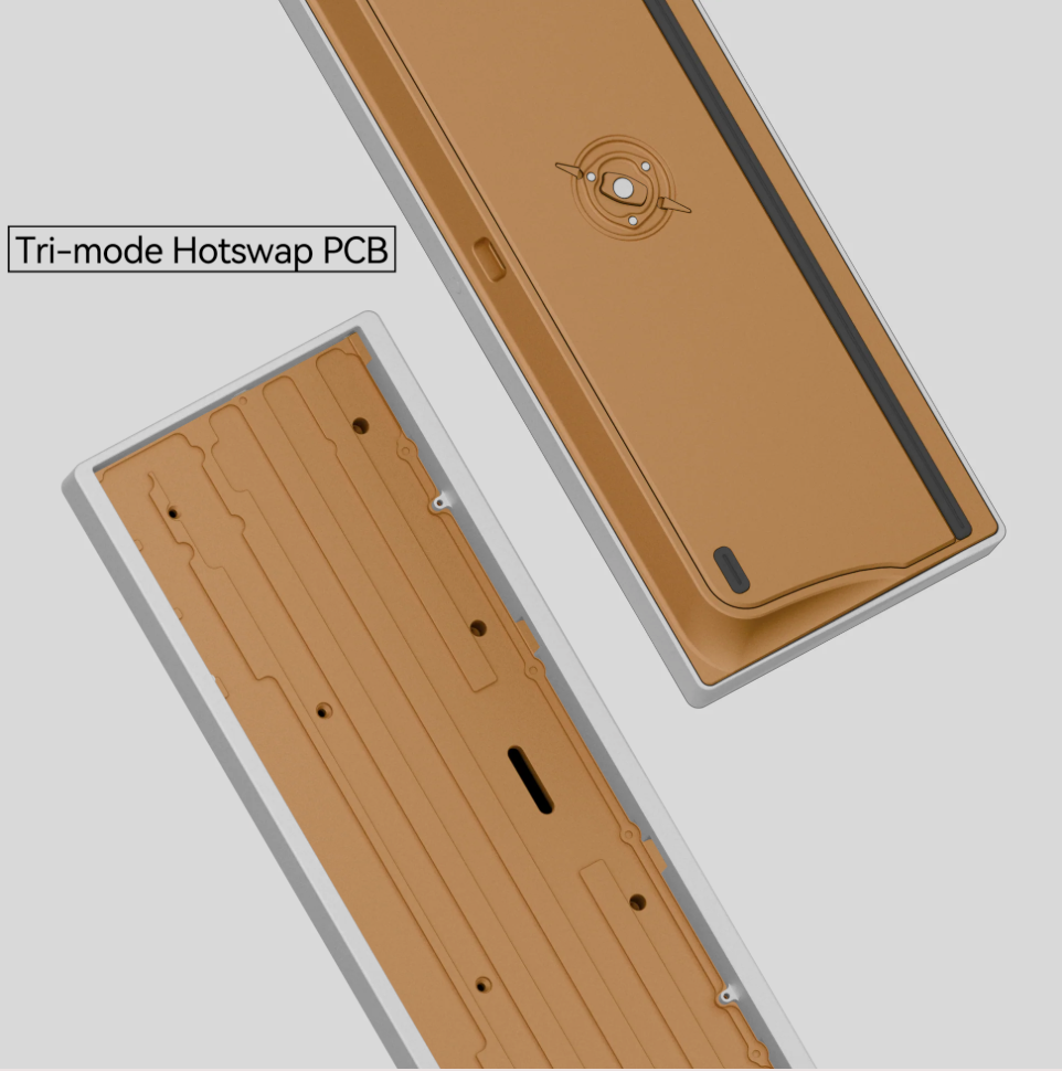 Neo60 Cu Aluminum Plateless Barebones 60% Wireless DIY Keyboard Kit keyboard image