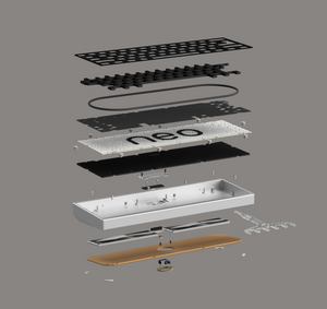 Neo60 Core Aluminum Barebones 60% Hotswap Wireless DIY Keyboard Kit MK3K9G7BTK |75949|