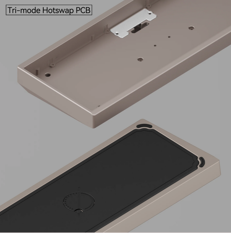 Neo60 Core Aluminum Plateless Barebones 60% Hotswap Wireless DIY Keybo