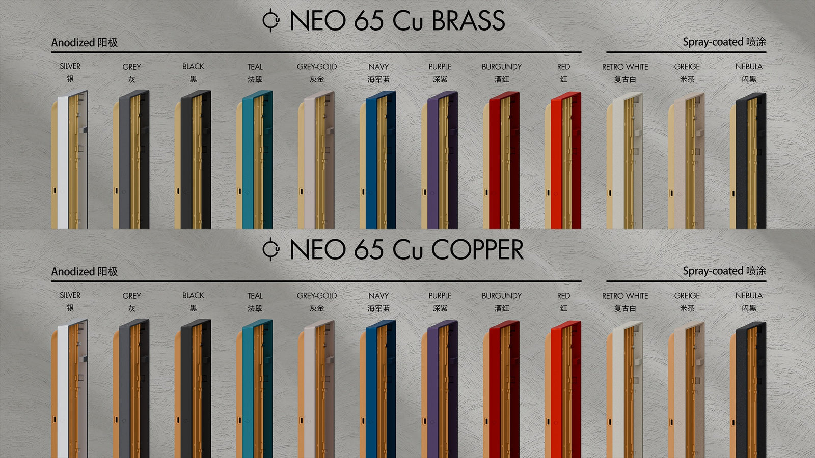 Neo65 Cu * Aluminum Barebones Hotswap Wireless DIY Keyboard Kit MKPHNPTGJV |75994|