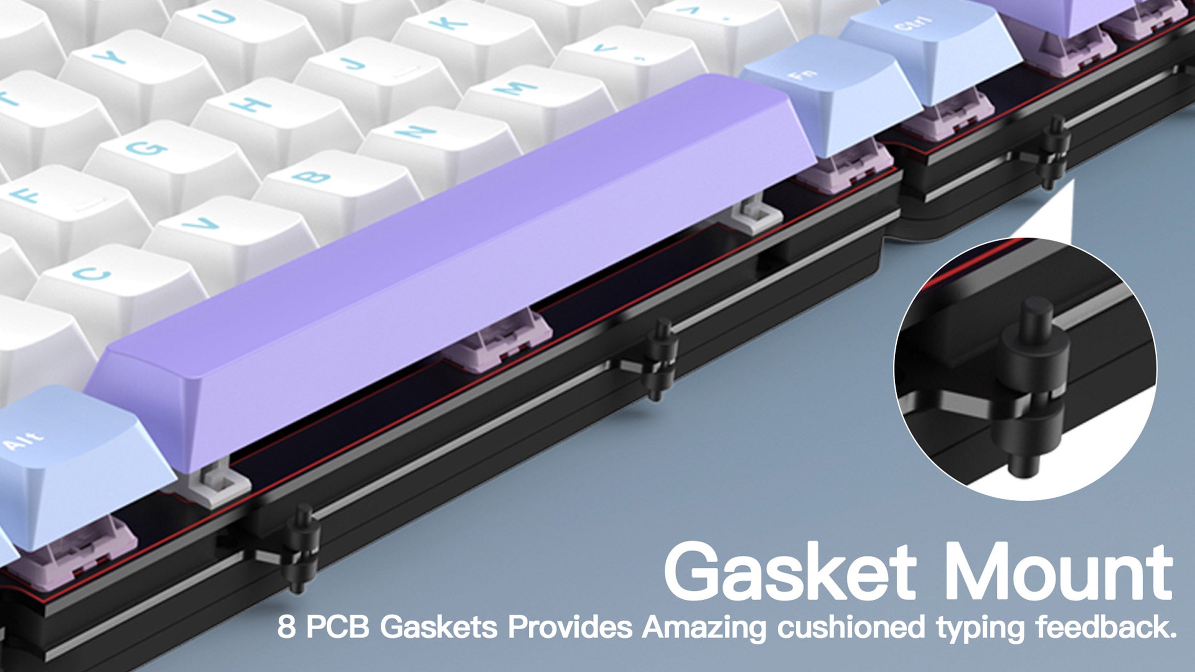 MK x WOBKEY Rainy 75 Pro Aluminum 75% Hotswap Wireless A-RGB Non-flex Cut Keyboard MKMW47H68E |76774|