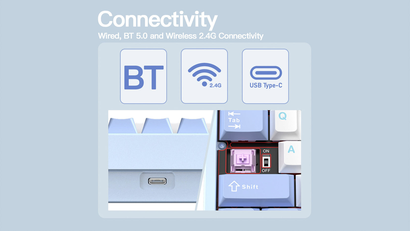 MK x WOBKEY Rainy 75 Pro Aluminum 75% Hotswap Wireless A-RGB Non-flex Cut Keyboard MKMW47H68E |76772|