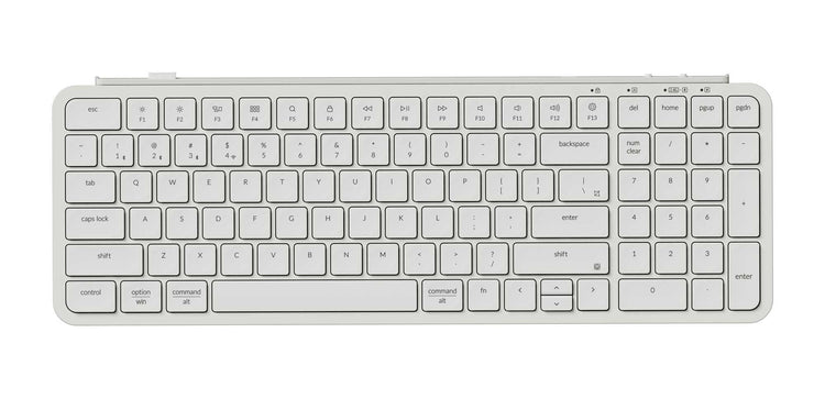 b2r klapprad Kechron B2 Pro Wireless Low Profile Keyboard Ivory White