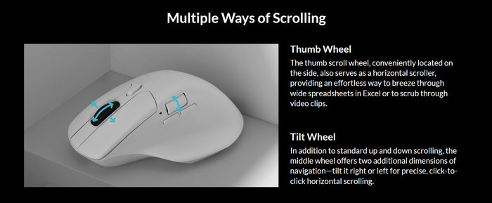 Keychron M6 Wireless 8K Steel Scroll Wheel Mouse