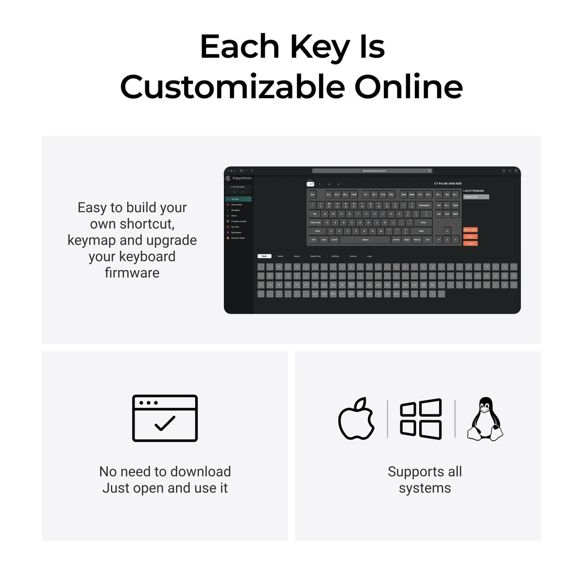 Keychron C1 Pro TKL 8K Keyboard