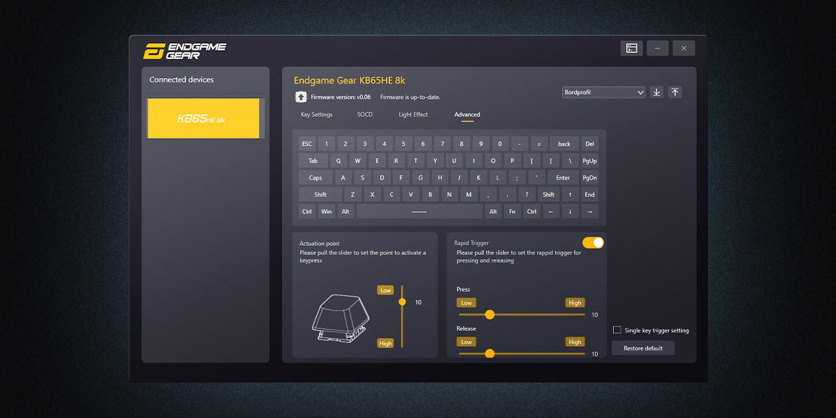 Endgame Gear KB65HE 8K Keyboard MK0KT20N4Q |76708|