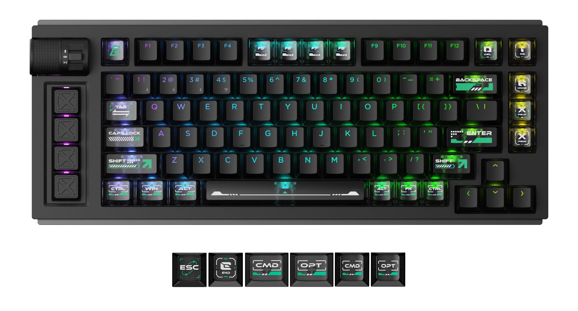 Lemokey L1 HE * Aluminum 75% RGB Keyboard MK1EYFWGEG |25998|