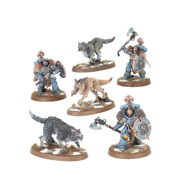 Warhammer 40000 Space Wolves Wolf Guard Headtakers MK32BM5KDS |76157|