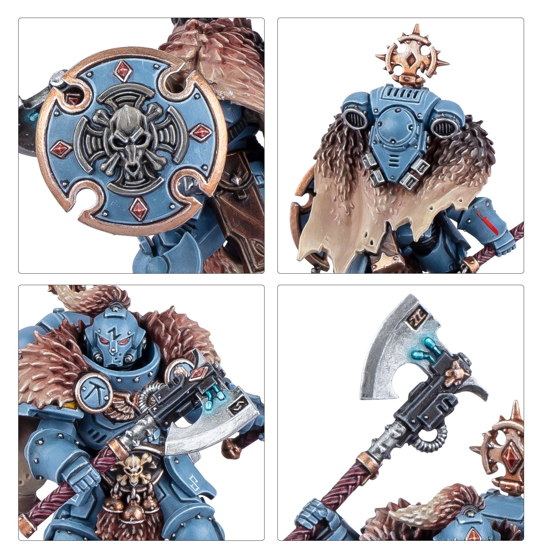Warhammer 40000 Space Wolves Wolf Guard Headtakers MK32BM5KDS |76158|