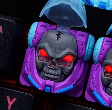 Hot Keys Project HKP Astronskull Purple / Grey / Blue Artisan Keycap MKKLPPZHYI |38892|