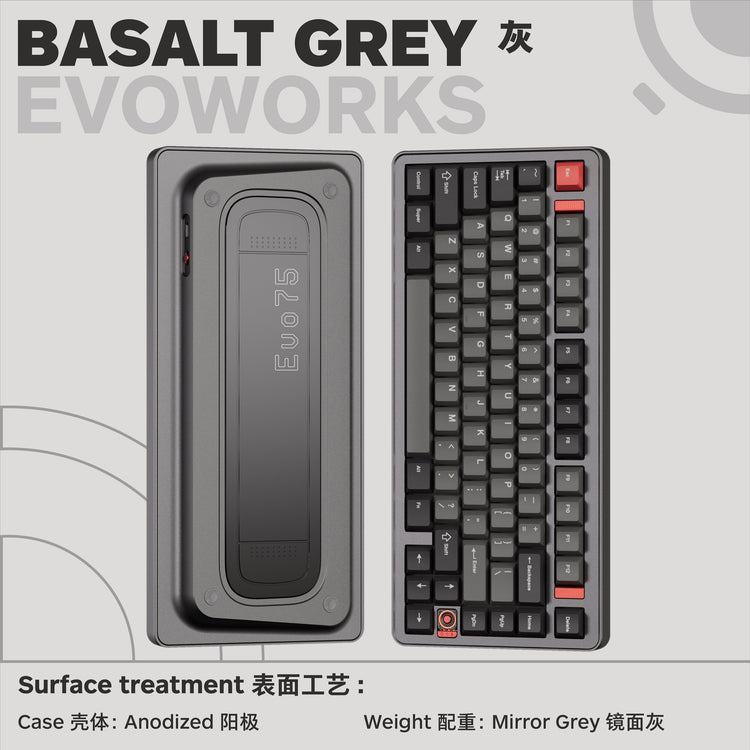 Evoworks Evo75 Aluminum Hotswap Wireless Keyboard MKTTJ5JET9 |26084|