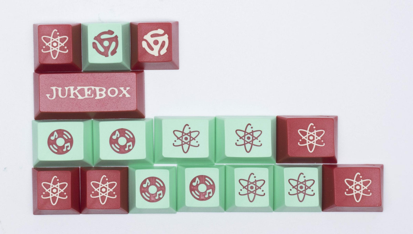 Tai-Hao Jukebox Cubic Profile Double Shot ABS Keycaps MKQ48CG6D5 |76719|