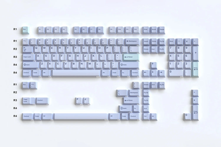 GMK Astral Light Base 135 Key Cherry Profile ABS Keycap Set MK0XEBM1P6 |0|