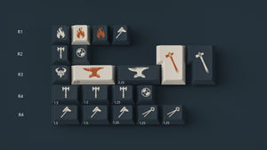 GMK Re-Forged * Cherry Profile Double Shot ABS Keycap Set MKPPEP9FNT |26153|