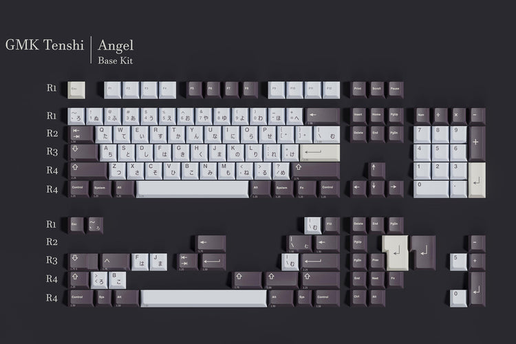 GMK Tenshi Base Cherry Profile Double Shot ABS Keycap Set MKLWA106AU |0|