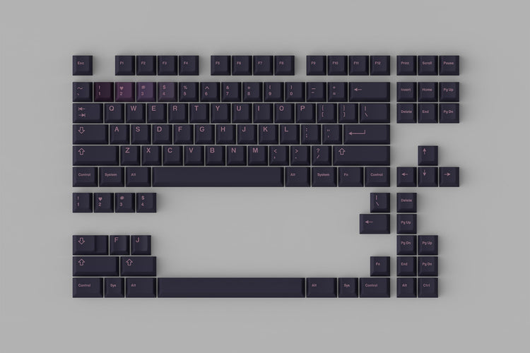 GMK Rouge R2 Base 114 Key Cherry Profile Double Shot ABS Keycap Set MKESKGI0PO |0|