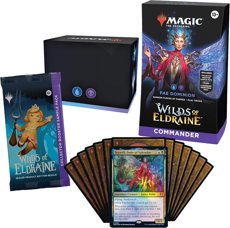 Magic The Gathering Wilds of Eldraine Commander Deck Fae Dominion MKM2A87LHJ |76200|