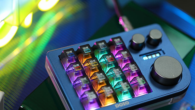 DOIO KB16 Triple Knob Macro Pad Keyboard MKTXE3U9Z9 |80104|