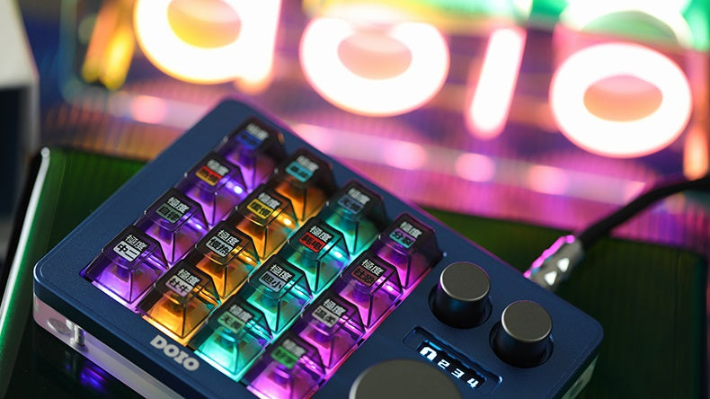 DOIO KB16 Triple Knob Macro Pad Keyboard MKTXE3U9Z9 |80105|