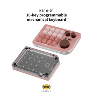 DOIO KB16 Triple Knob Macro Pad Keyboard MKTXE3U9Z9 |26220|