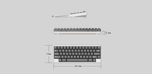 GDK Lab DK1-60 * Barebones 60% Hotswap Wireless DIY Keyboard Kit MK8JZD5X6P |76394|